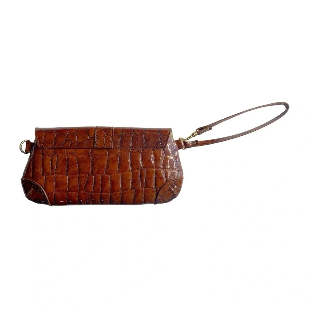 Liz Claiborne Brown Wristlet Clutch - Picture 3 of 5